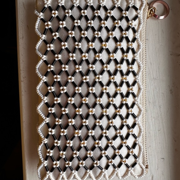 Retro satin beaded change purse/wallet - Picture 4 of 4